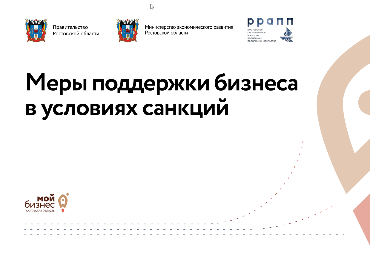 Сведения о мерах экономической поддержки